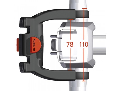 Klickfix Support e-bike display pour fixation cintre Multi Clip E