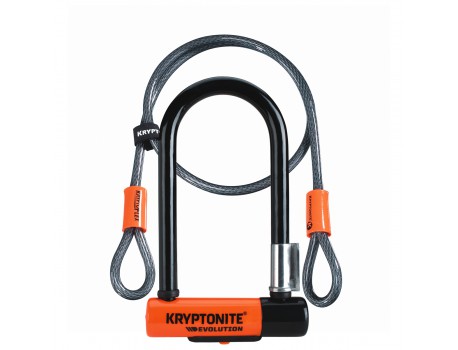 Kryptonite KR U Evolution Mini7 + Cable 8.3cmx17.8cm. Cable 120cm Sécurité 7/10
