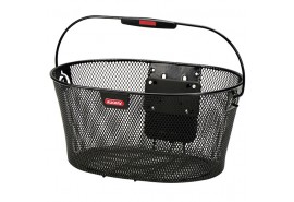 Cycle Tech Panier luxe metal noir + support