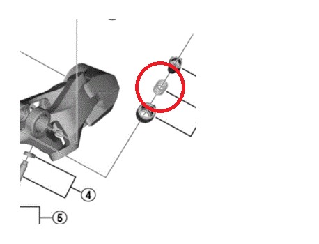 Shimano Vis d'ajustement de câble RD-R7000