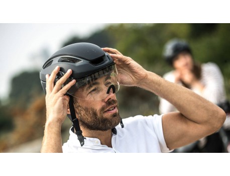 BBB Casque Indra Faceshield Clear