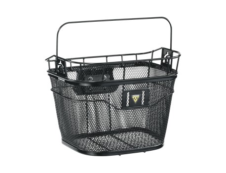 Cycle Tech Panier luxe metal noir + support