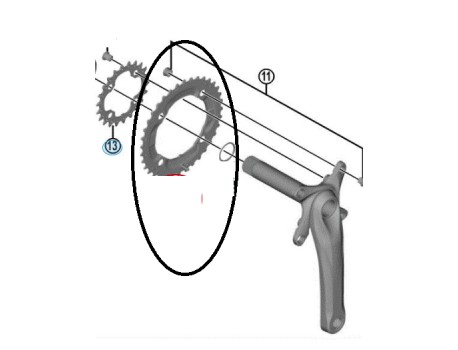 Shimano Plateau 36D-AY FC-M617