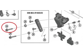 Shimano Vis de fixation d'étrier C pour une épaisseur de support arrière de 25 mm