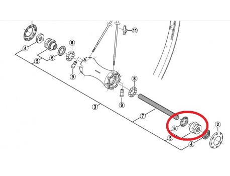 Shimano Axe Arrière FH-M678