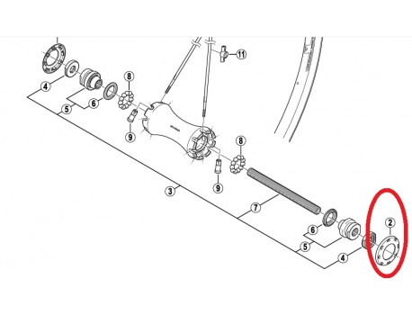 Shimano Axe Arrière FH-M678