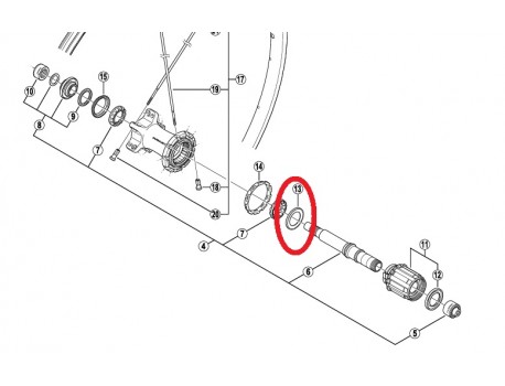 Shimano Inner Seal Ring WH-7801