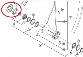 Shimano Axe Arrière FH-M678