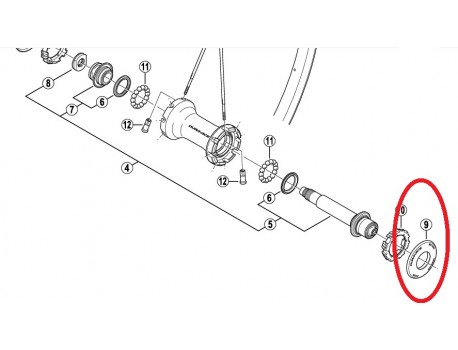 Shimano Axe Arrière FH-M678