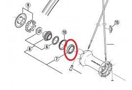 Shimano Bearing Roulement 5/32 AVANT WH-7801