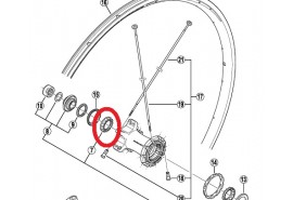 Shimano Bearing Roulement 3/16 ARRIERE WH-7801