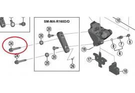 Shimano Vis de fixation d'étrier C pour une épaisseur de support arrière de 20 mm BR-RS505