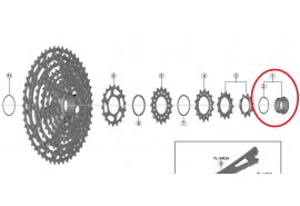 Shimano Bague de blocage et rondelle CS-M7100