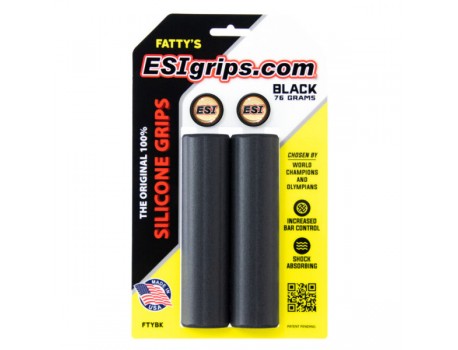 Esigrips Poignée Ribbed Fatty's 35mm Noir