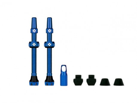 Muc-Off Paire Valves Tubeless 60mm Bleu