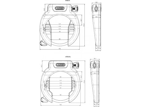 Abus Antivol de cadre Amparo 4750XL ART2