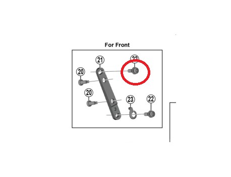 Shimano Vis de fixation d'étrier A BR-RS505