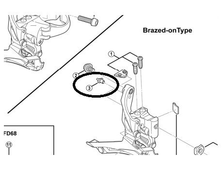 Shimano Guide câble FD-6800