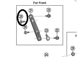 Shimano Vis de fixation d'étrier A BR-RS505