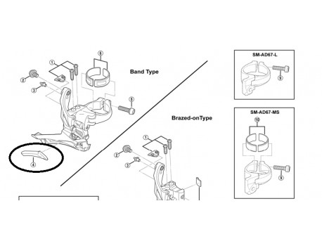 Shimano Plaque de protection FD-6800