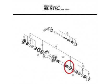 Shimano Bearing Roulement 3/16 Avant HB-M770
