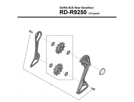 Shimano Chape complète RD-R9250 Di2 12v. Dura-Ace