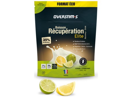 Overstim.s Boisson de récupération ELITE 1,2Kg Citron-Citron Vert