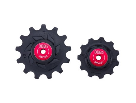 BBB BDP-18 Galets de dérailleur RollerBoys 11T-13T ceramic comp. Shim. GRX noir 11T-13T