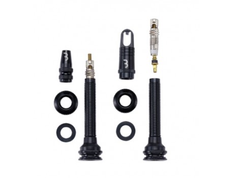 BTI-160 vannes tubeless Al Valve noyau amovible 2 pcs noir 40mm