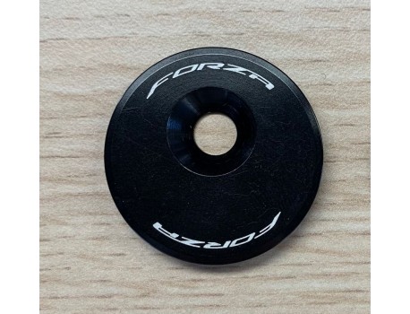 Ridley  4ZA Top Cap for D-Shaped Headsets - Black with white logo