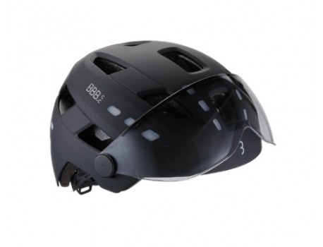 BBB Casque BHE-163 District Led FaceShield Noir Matt M/L 54-60