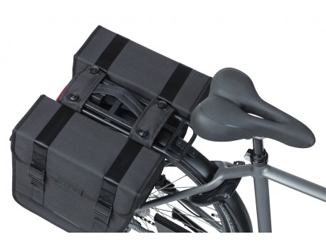 Basil Sacoche Double Tour MIK 28L Noire