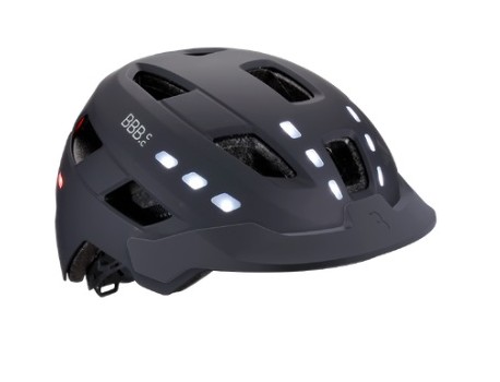 BBB BHE-162 Casque District LED Noir Matt M/L 54-60cm