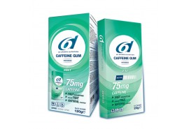 6D Chewing Gum 75mg CAFFEINE 1x10 GUMS