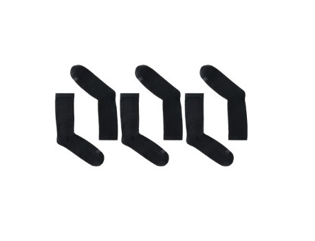 BBB BSO-22 Noir Chaussettes EcoFeet 18cm MultiPack/3 Paires