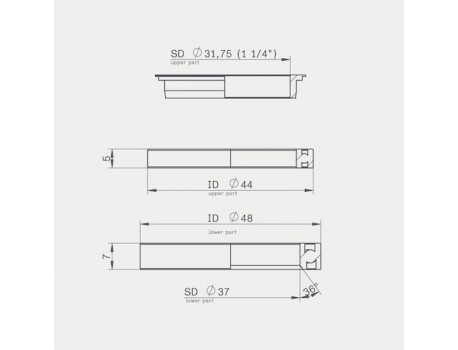 Acros Roulement direction Ai-70 Fibres Canyon i-lock x2