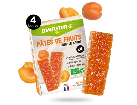 Overstim's Pâte de Fruits BIO Abricot (4 Barres)