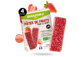 Overstim's Pâte de Fruits BIO Fraise (4 Barres)