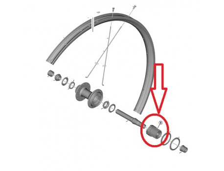 Shimano Body FH-MT501 MicroSpline 12v