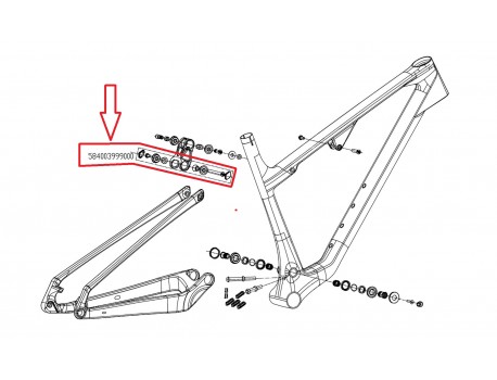 KTM BEARING ROCKER/SEATSTAY/SHOCK FOR NEW SCARP