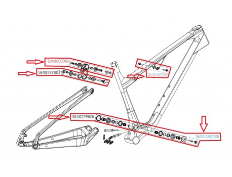 KTM BEARING SET FOR NEW SCARP M-4890/4900/4910/4920