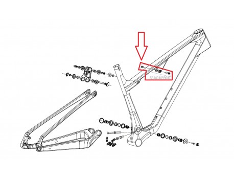 KTM BEARING FRONT SHOCKMOUNT/FRAME FOR NEW SCARP
