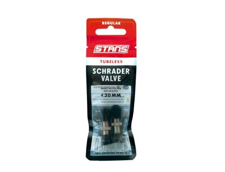 Stan's Valve Stem (Pair) - Universal, Schrader, 10mm Base - 32mm