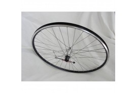 Roue arrière 28''  K7 7V. QR ZAC-2000 noir/Rayon Inox gris