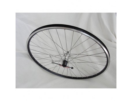Roue arrière 28''  K7 7V. QR ZAC-2000 noir/Rayon Inox gris