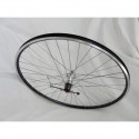 Roue arrière 28''  K7 7V. QR ZAC-2000 noir/Rayon Inox gris