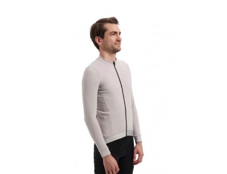 BBB BBW-501 Gris Brouillard Transition Manche Longue Maillot de Cyclisme Unisexe