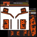 Fox Heritage Decal Set orange