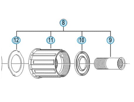 Shimano Corps De Cassette FH-RM35