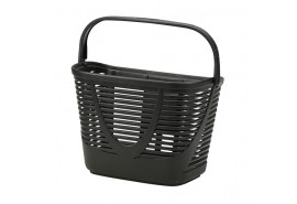 Cycle Tech Panier luxe metal noir + support